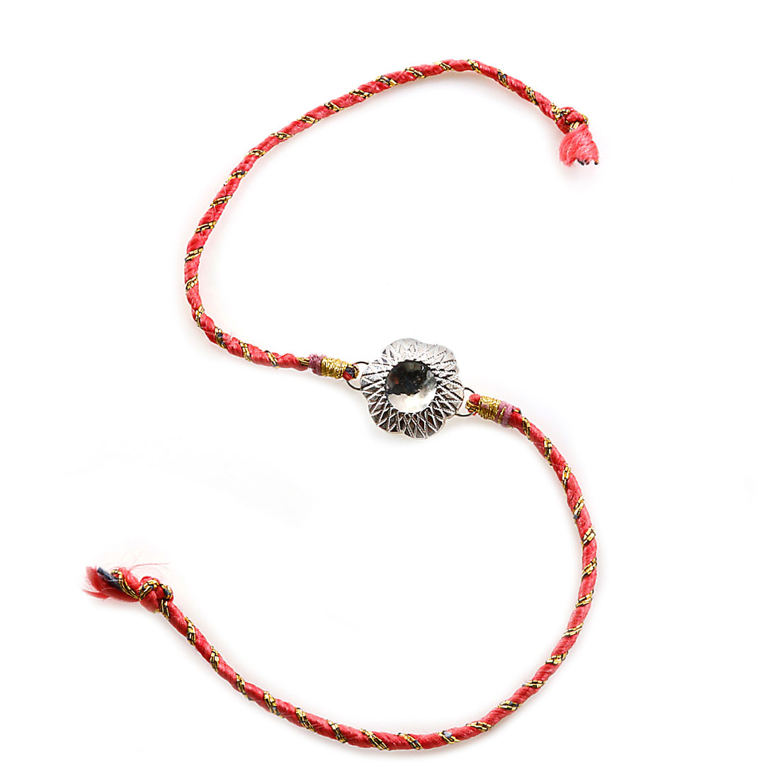 Sterling Silver Flower Rakhi