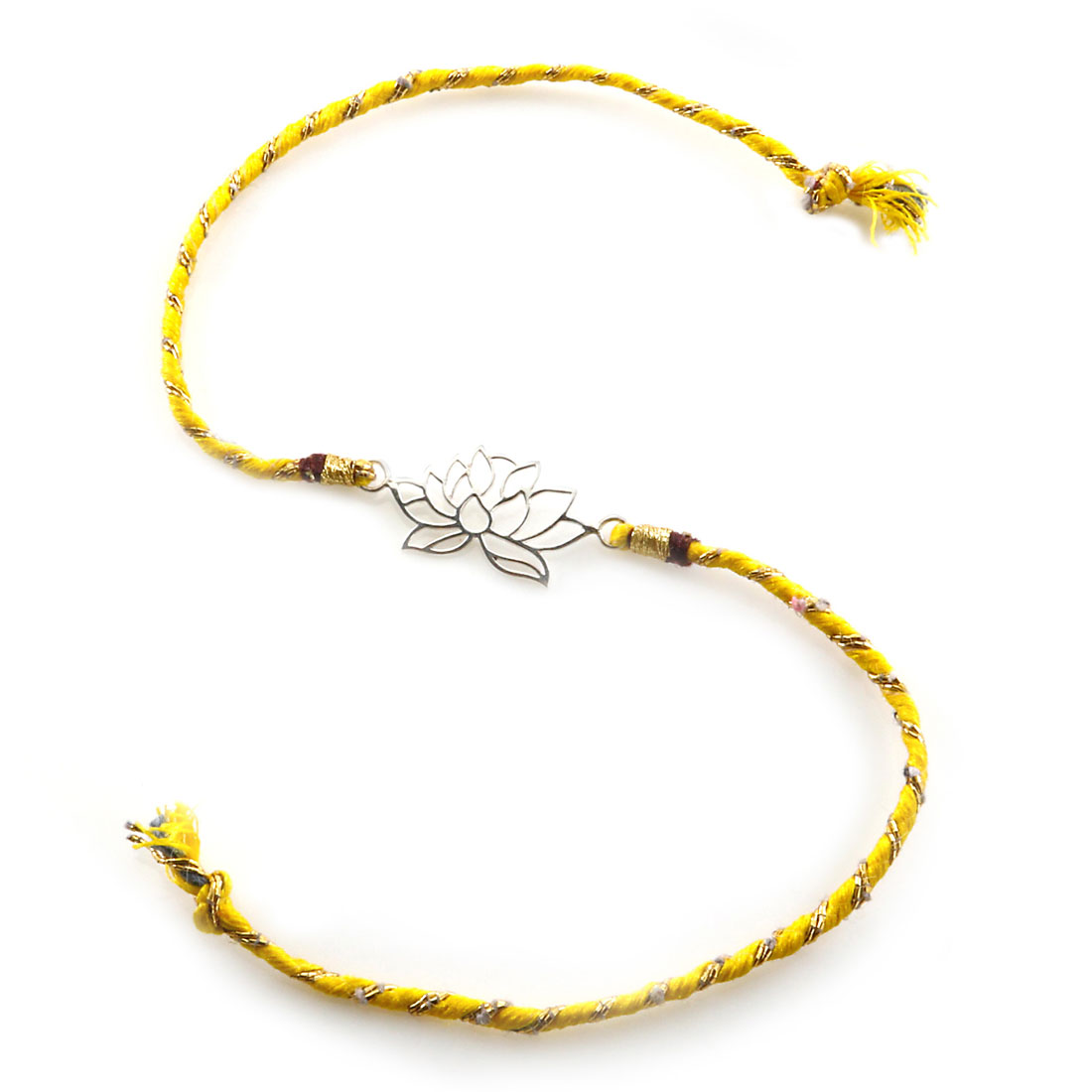 Sterling Silver Lotus Rakhi