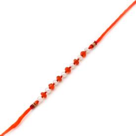 Pearl & Carnelian Bead Rakhi