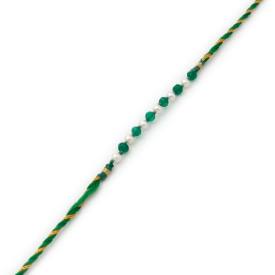 Pearl & Green Onyx Bead Rakhi