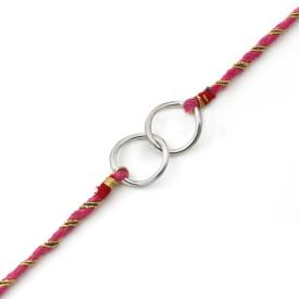 Two Linked Circle Rakhi