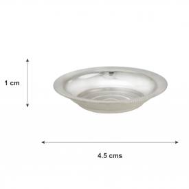 Small Plate/ Haldi Kumkum Plate/ Prasad Plate/ Katori/ Vati/ Multipurpose Silver Plate 