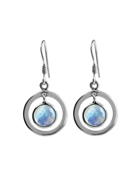 Moonstone Hoops