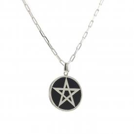 Black Onyx Pentagram Pendant