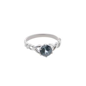 Entwined Aquamarine Ring