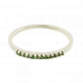 Celebrity Inspired Tsavorite Band 